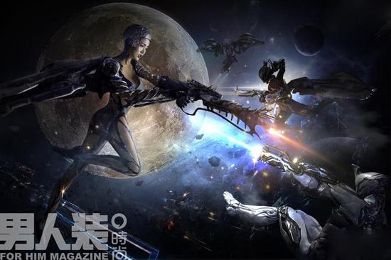 為網(wǎng)游拍寫真張璇大尺度出鏡 榮登男人裝封面