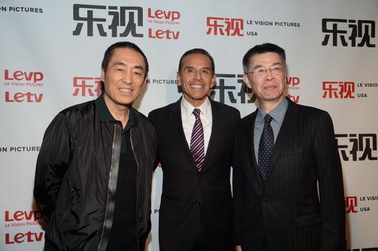 張藝謀、洛杉磯前市長(zhǎng)與樂視影業(yè)張昭