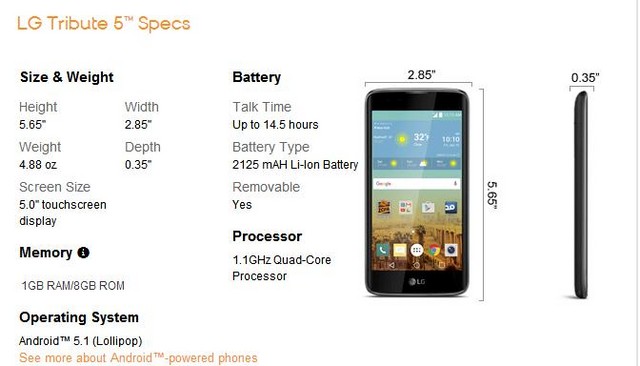 1GB內(nèi)存+驍龍210 LG K7售價(jià)99.99美元