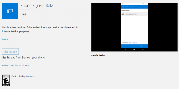 微軟開發(fā)新應用 通過藍牙用手機解鎖PC