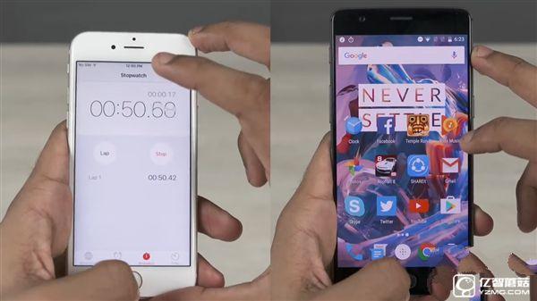 一加3對比iPhone 6S速度測試:遺憾落敗