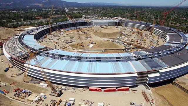 看看無(wú)人機(jī)拍攝的50億美元蘋(píng)果新總部啥樣了