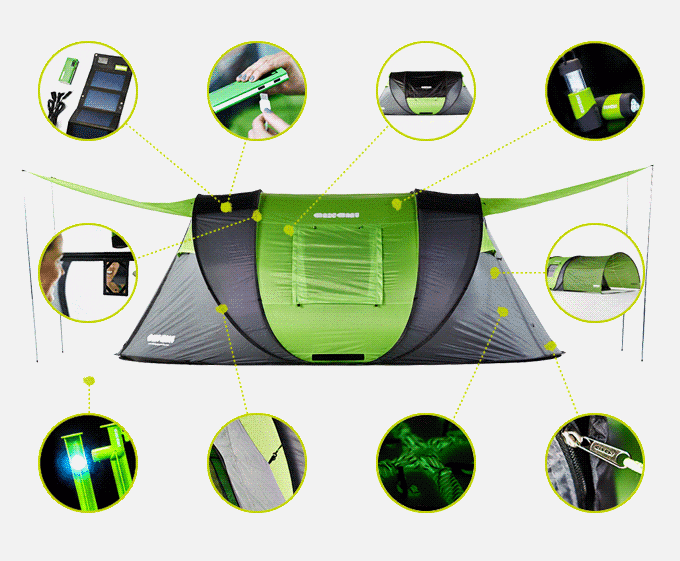 見識一下世界上最先進(jìn)的太陽能高科技帳篷