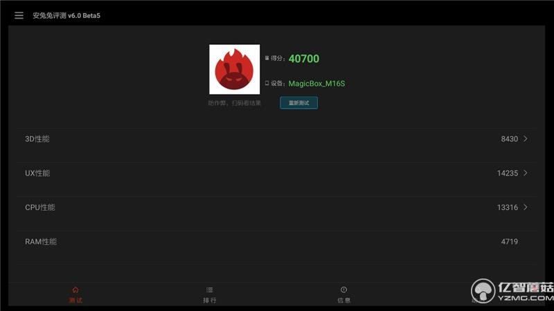 天貓魔盒3Pro跑分 天貓魔盒3Pro跑分