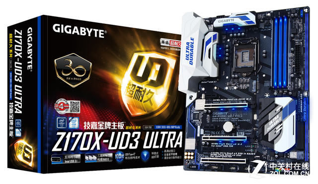 30周年紀念 技嘉Z170X-UD3 Ultra售1699