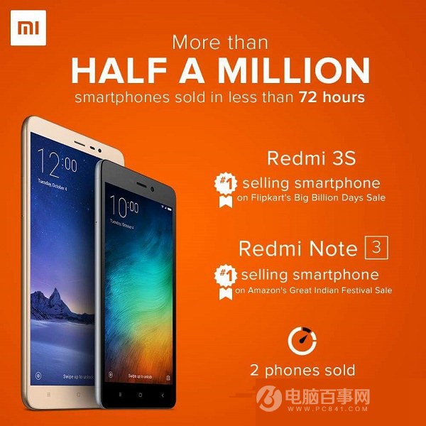 <a href=/tags/54-0.html target=_blank class=infotextkey>小米</a><a href=/mobile/ target=_blank class=infotextkey>手機</a>印度大促銷:三天狂賣50萬臺