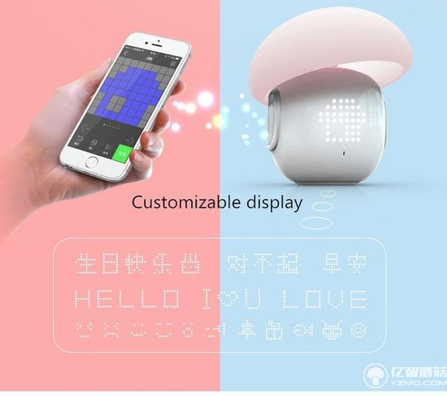 能顯示情緒的智能LED燈 還可以“兼職”揚聲器和鬧鐘哦