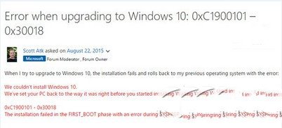 <a href=/tags/26-0.html target=_blank class=infotextkey>win10</a>升級失敗提示0xc1900101-0x30018錯誤怎么辦 三聯(lián)