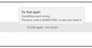 Win10應(yīng)用更新錯誤803F7000解決方法
