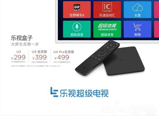 樂視發(fā)布新款電視盒子 售價(jià)299元起