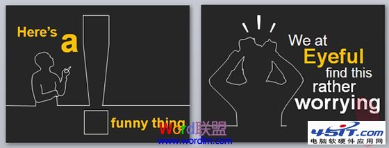 黑色背景的PPT幻燈片設計技巧