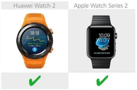 華為Watch 2與蘋果 Series 2全面對比 華為Watch 2與蘋果 Series 2全面對比