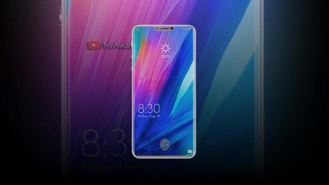 小米8周年紀念版真機渲染圖曝光:屏下指紋+后置三攝像頭