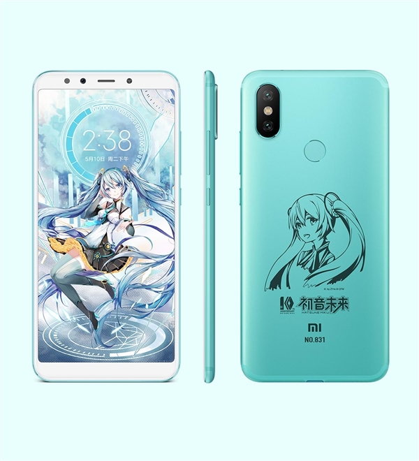 小米6X初音未來版曝光:6GB+64GB版 售價2099元