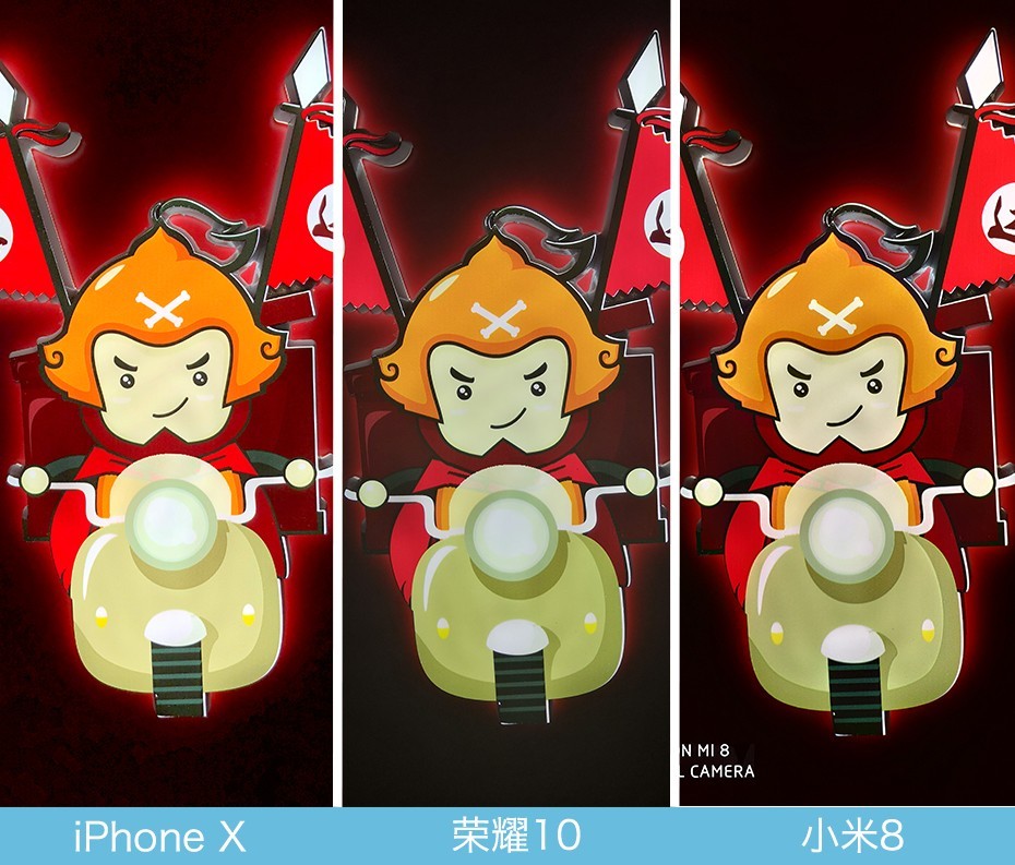 iPhone X、榮耀10、小米8拍照對比評測 蘋果秒殺一切？