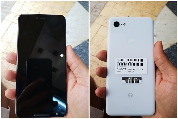谷歌Pixel 3 XL劉海屏工程機曝光:首次支持無線充電
