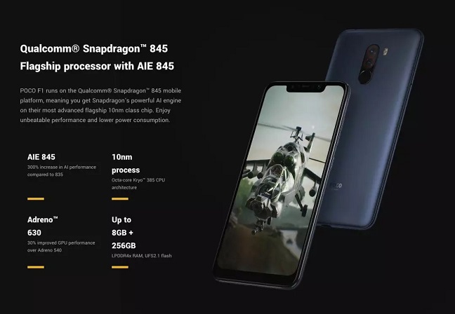 小米POCO F1新機印度發(fā)布 驍龍845手機不到2000元