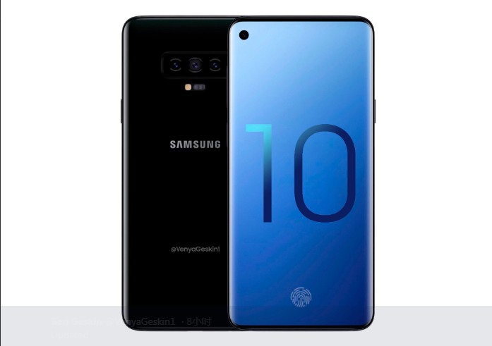 三星Galaxy S10系列渲染圖再曝光:屏下攝像頭,真全面屏