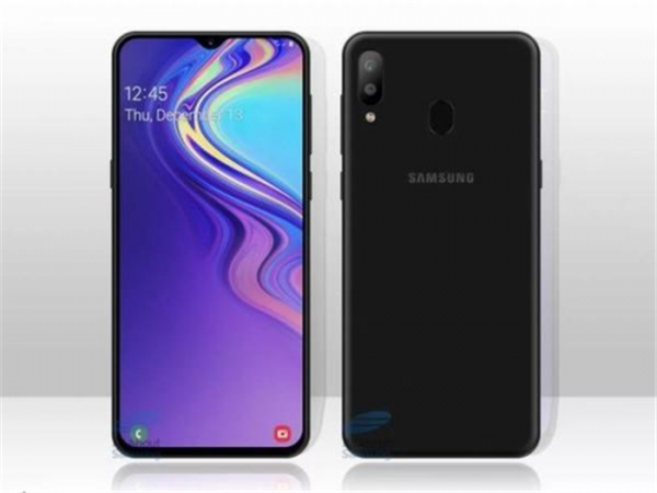 三星新機Galaxy M10曝光:采用6英寸水滴屏、豎排雙攝+背部指紋
