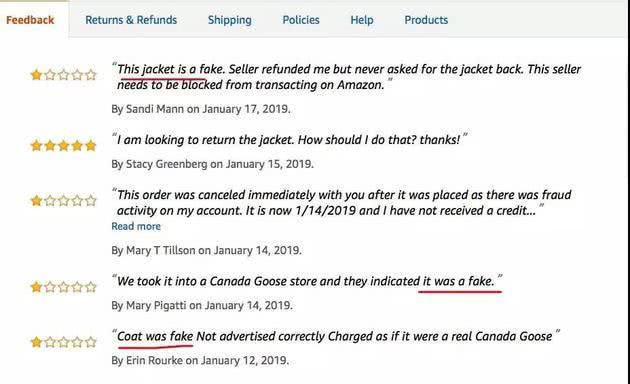 亞馬遜商城假貨泛濫 “加拿大鵝”竟然來自新加坡